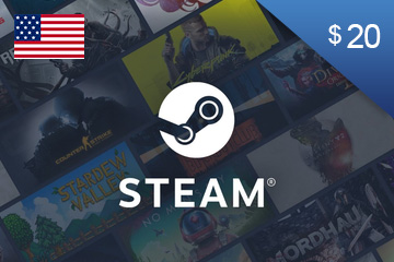Steam Wallet Top Up - 20 USD - United States(USD)